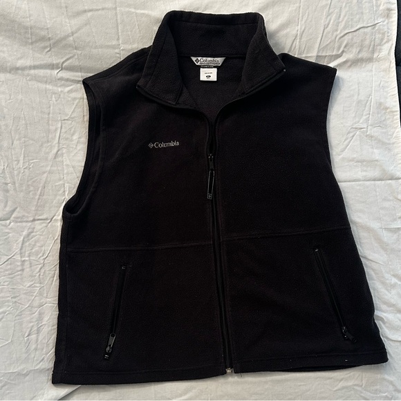 Columbia Charcoal Fleece Vest - Picture 1 of 4